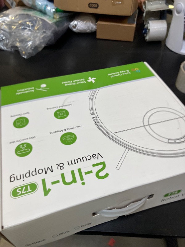 Photo 1 of Robot Vacuum and Mop Combo, Robotic Vacuum Cleaner 2 in 1 Vacuuming Mopping with Schedule, Wi-Fi/App/Remote, Max Suction 2000Pa, Self-Charging, Slim, Ideal for Hard Floor, Pet Hair, Low-Pile Carpet