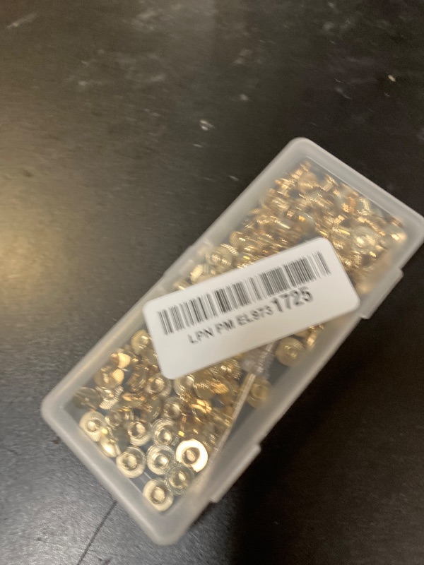 Photo 1 of Kyuionty 60 Sets Gold Chicago Screws, M5*4mm Leather Rivets Screw Rivets Buttons DIY Leather Trim Craft Bookbinding for Decorate Repair Belt Bag Shoes Purse