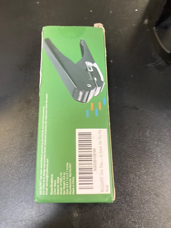 Photo 1 of MyLifeUNIT Badge Hole Punch, Slot Puncher for Id Card, PVC Slot and Paper, Heavy-Duty Hole Punch for Pro Use