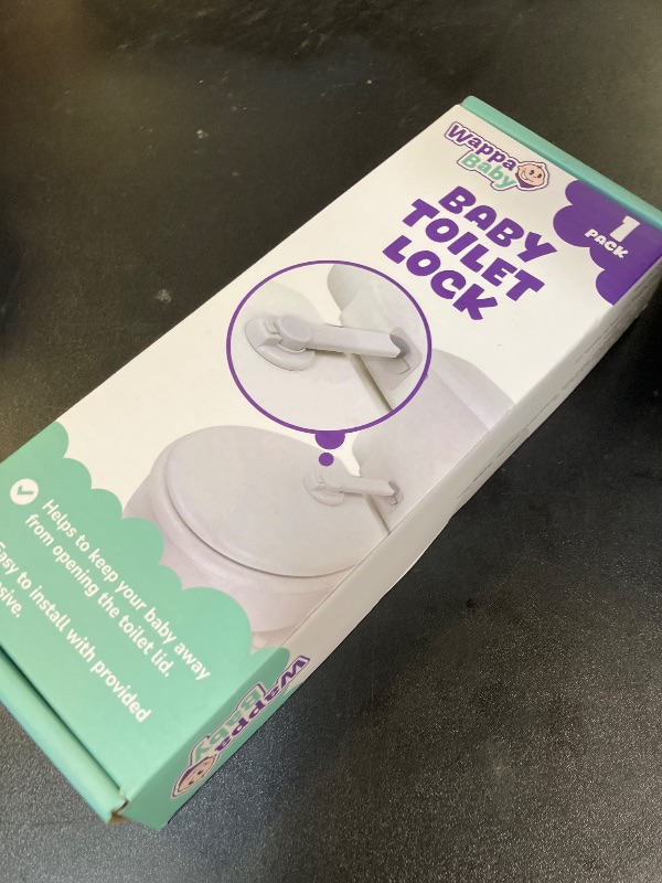 Photo 1 of Baby Toilet Lock by Wappa Baby - 9"L x 4"W - Ideal Baby Proof Toilet Lid Lock - No Tools Needed Easy Installation with 3M Adhesive - Top Safety Toilet Seat Lock - Fits Most Toilets - White (1 Pack)