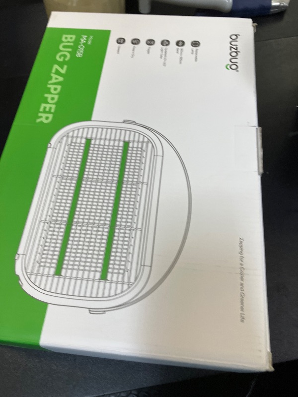 Photo 1 of Buzbug LED Bug Zapper Indoor, 10 Years Lifespan Lamp Sustainable Less Power, Durable High-Voltage Electric Mosquito Zapper, Fly Trap Mosquito Trap, Fly Killer Fly Zapper -MA015B