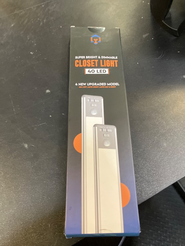 Photo 1 of BLS 10inch Under Cabinet Lights, 40 LED Closet Lights, Motion Sensor Light Indoor, Battery Operated Lights, 1800mah USB C Rechargeable Under Cabinet Lighting, Magnetic Night Light for Kitchen (2 Pack)