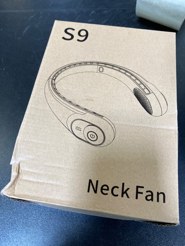 Photo 1 of Neck Fan, Personal Fan with LED Indicator, USB-C Charging, Long-Lasting 5200mAh Battery, Hands Free Bladeless Fan with 3 Adjustable Speeds & Ultra-Quiet, Ideal for Home, Travel & Outdoor