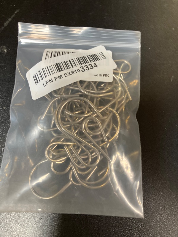 Photo 1 of Yikla S Hooks for Hanging Plants, Clothes, S Shaped Hooks Made of Stainless Steel, Heavy Duty S-Hooks, 30 Pack