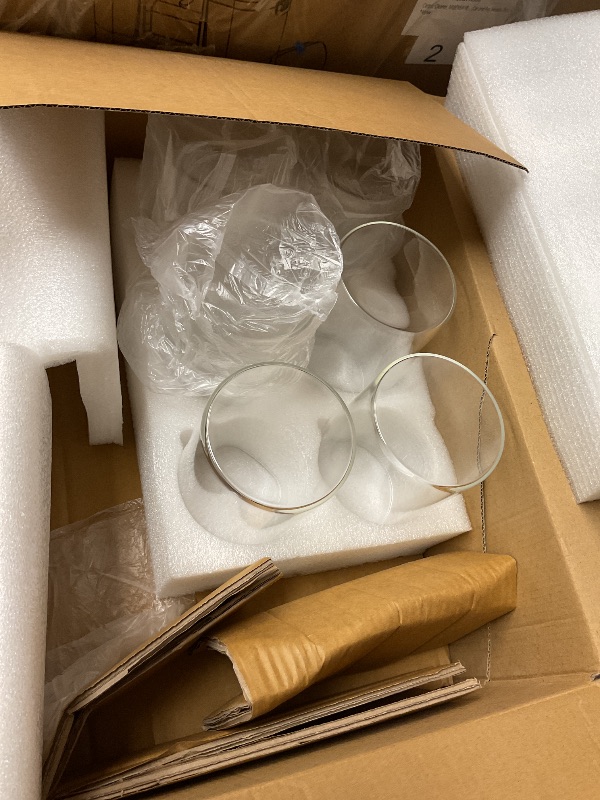 Photo 1 of SEE NOTES………Airtight Glass Jars with Bamboo Lids, Glass Food Storage Containers Set - Set of 5 Kitchen Canisters for Sugar, Candy, Cookie, Rice and Spice Jars