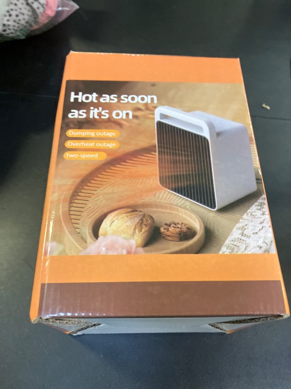 Photo 1 of Portable Space Heater Small Space Heaters for Indoor Use,Mini Heater for Office Desk 900W Safe and Quiet Ceramic,Small Heater Fan with Overheat Protection Room Heater with Dumping Shutdown
