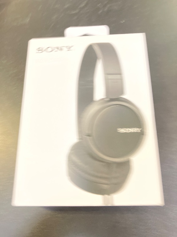 Photo 1 of Sony ZX Series Wired On-Ear Headphones, Black MDR-ZX110