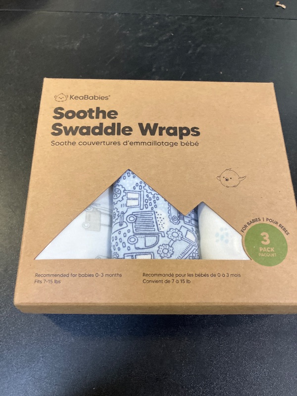 Photo 1 of KeaBabies 3-Pack Organic Baby Swaddle Sleep Sacks - Swaddles for Newborns, Infant 0-3 Months, Baby Girls, Boys, Soft & Snug Newborn Sleep Sack, Nursery Swaddling Blankets (Excavation)