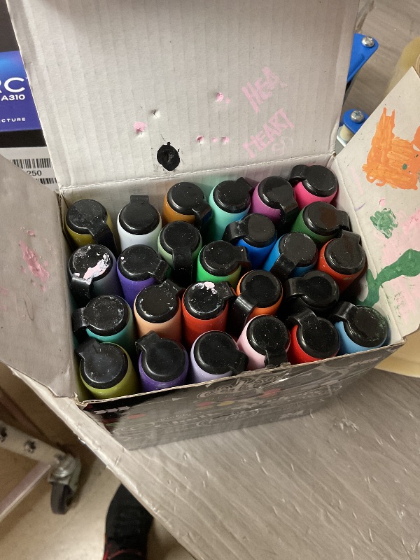 Photo 1 of Loddie Doddie Chalk Markers - 24-Pack, 6mm Reversible Bullet & Chisel Tip - Dust-Free, Erasable Liquid Chalk Markers - Versatile for Windows, Glass & Chalkboard Surfaces