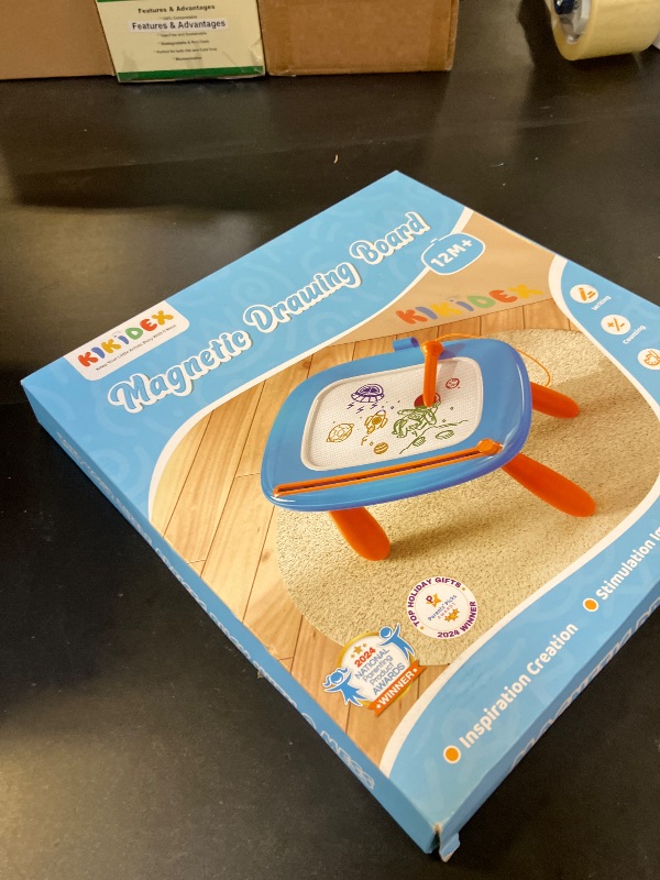 Photo 1 of Kikidex Toddlers Toys Age 1-3, Magnetic Drawing Board, Toddler Girl Toys for 1-2 Year Old, Doodle Board Pad Learning and Educational Toys for 1 2 3 Year Old Baby Kids Birthday Gift (Mint Blue)