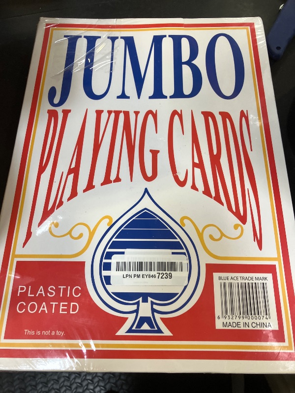 Photo 1 of JUMBO PLAYING CARDS 