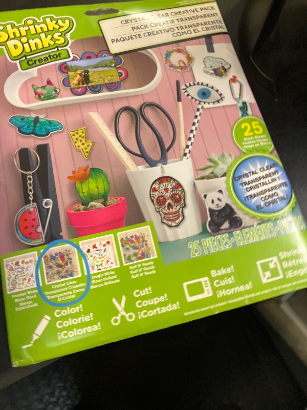 Photo 1 of Shrinky Dinks Creative Pack, 25 Sheets Crystal Clear, Kids Art and Craft Activity Set, Kids Toys for Ages 6 Up by Just Play