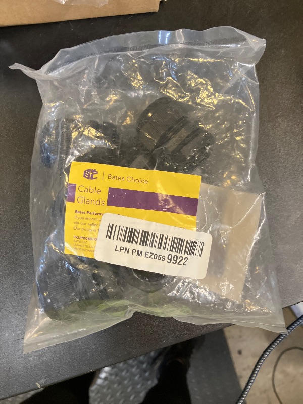 Photo 1 of Bates- Cable Gland, 6 Pack, 3/4 NPT, Nylon Strain Relief Cord Connector, Cord Grip, Watertight Cord Connector, Cable Glands Waterproof, Cable Gland Connector, Weatherproof Cord Connector