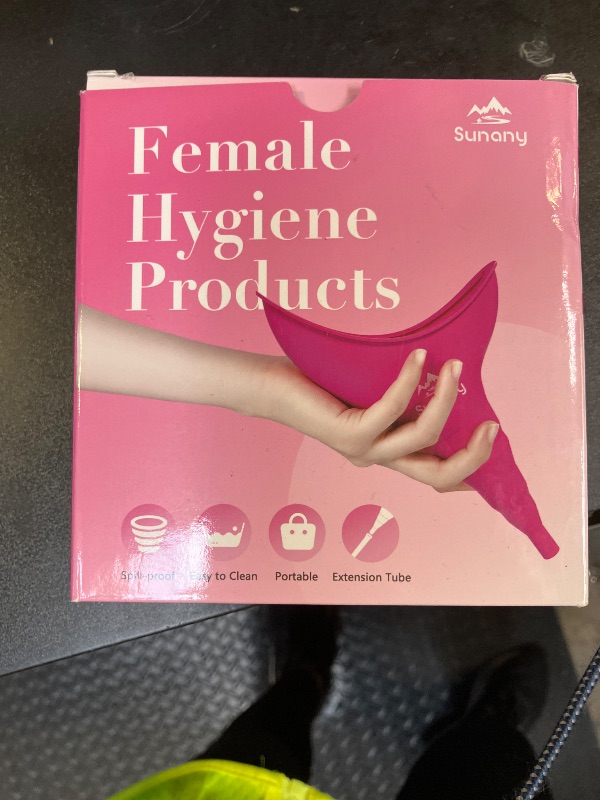 Photo 1 of Female Urinal, Reusable Silicone Foolproof Women Pee Funnel Allows Women to Pee Standing Up,Women's Urinal is The Perfect Companion for Indoor Use (Purple)