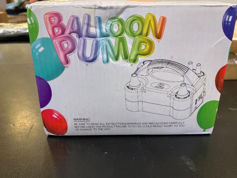 Photo 1 of NuLink Electric Portable Dual Nozzle Balloon Blower Pump Inflation for Decoration, Party, Sport [110V~120V, 600W, Rose Red]