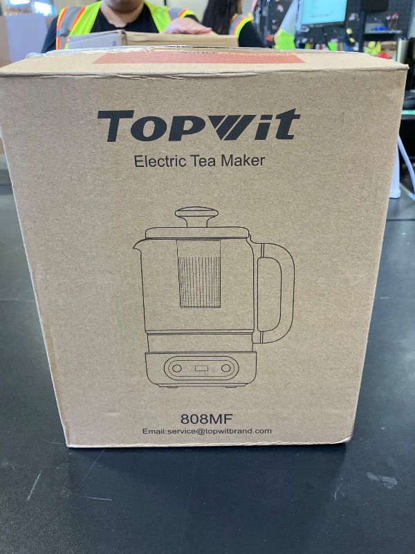 Photo 1 of Topwit Electric Tea Kettle, 11 Temperature Control & 4 Presets Glass Kettle with Removable Infuser, 0.8L Electric Kettle for Coffee, Formula, Tea Maker with 8H Keep Warm, Boil-dry Protect, Beige