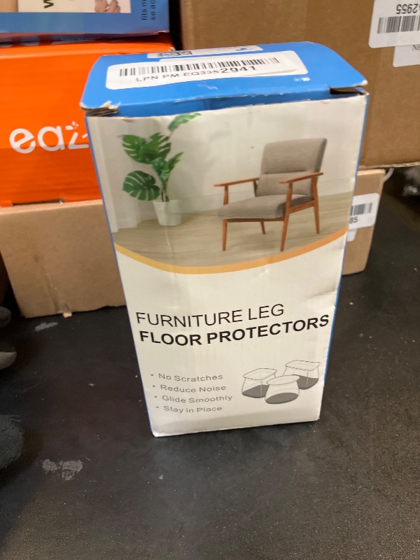 Photo 1 of 24 Pcs Chair Leg Floor Protectors for Hardwood Floors Silicone Covers to Protect Wood Tile Floors Felt Pads Furniture Leg Caps Anti-Scratch Reduce Noise (Fit:1.3"-2")