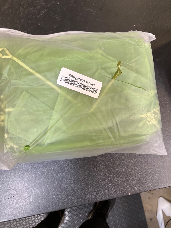 Photo 1 of 100pcs Fruit Protection Bags 8x12 inch, Green Netting Cover Bags Drawstring Mesh Fruit Protectors Pest Barrier for Grapes Mango Trees Veggies Garden