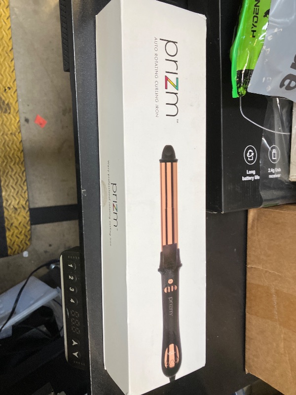Photo 1 of Prizm 1.25inch/32mm Automatic Curling Iron for Big Curler, Rotating Curling Wand Up to 450°F, LCD Display, Auto-Shut Off & Dual Voltage, Negative Ion
