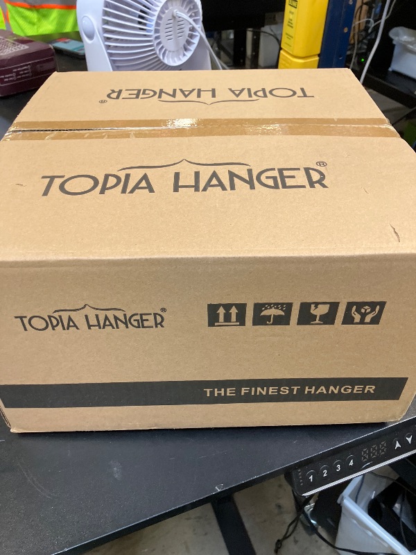 Photo 1 of TOPIA HANGER Slim Natural Wood Hangers with Extra Soft Non-Slip Rubber Grips, 30-Pack High-Grade Fashion Hanger No Shoulder Bump for Sweaters, Hoodies, Jacket, Dress, Coat -CT15N30