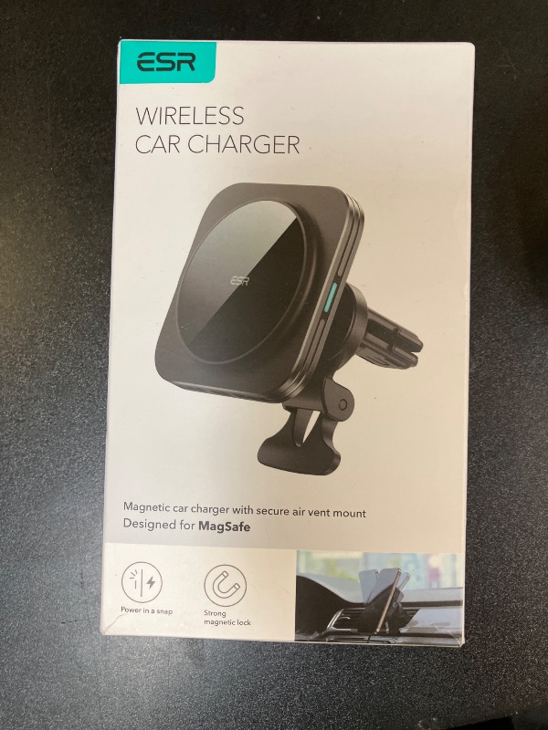 Photo 1 of ESR for MagSafe Car Mount Charger, 15W Magnetic Wireless Car Charger, Compatible with MagSafe Car Charger,Air Vent Dashboard Phone Holder Mount for iPhone 16 15 14 13 12, Galaxy S25, Fast Charging