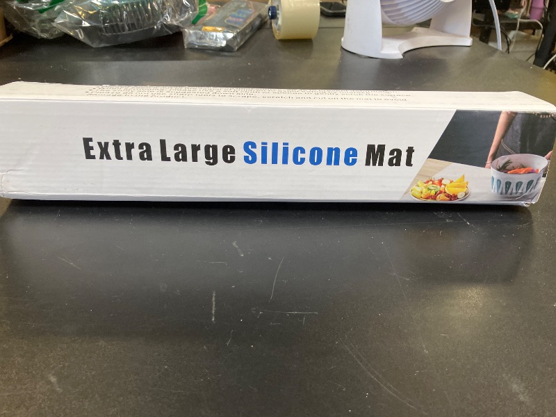 Photo 1 of Large Silicone Heat Resistant Mat 78.7” x 15.7”, Nonslip Silicone Mats for Kitchen Counter, Countertop Protector, Nonstick Waterproof Craft Mat Table Placemat, Cyan