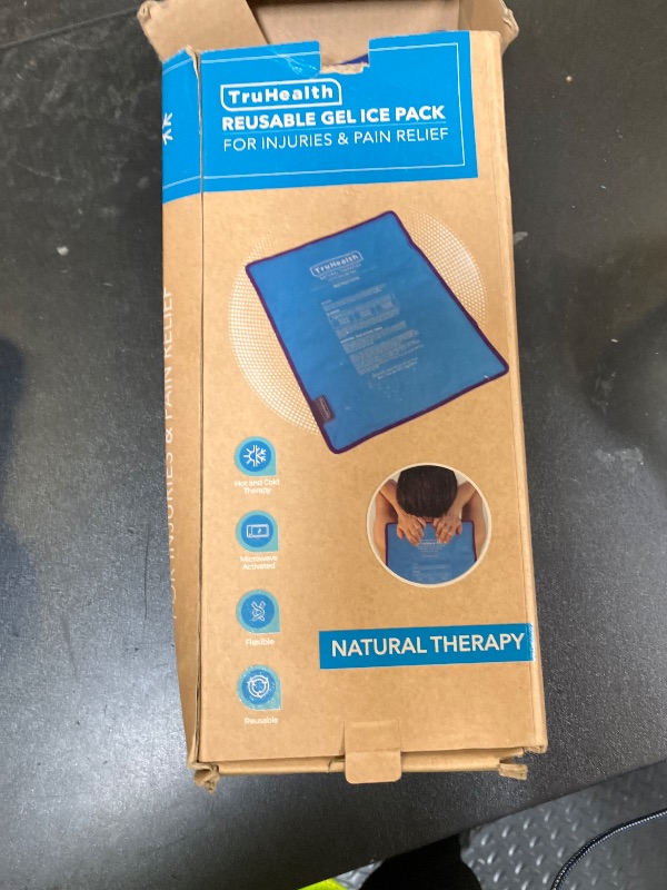 Photo 1 of TruHealth Gel Cooling Mat & Ice Pack - Extra Large Blue - Reusable Hot & Cold Pad & Flexible Gel Cooling Pad for Back & Body Therapy - FSA HSA Approved