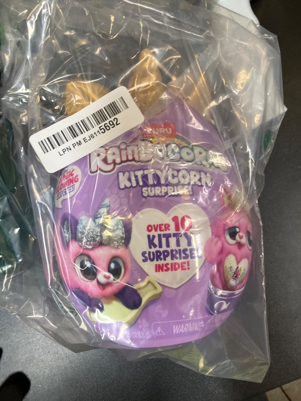 Photo 1 of Rainbocorns Kittycorn Surprise Series 2 (Chinchilla Cat) by ZURU, Collectible Plush Stuffed Animal, Surprise Egg, Sticker Pack, Slime, Ages 3+ for Girls, Children