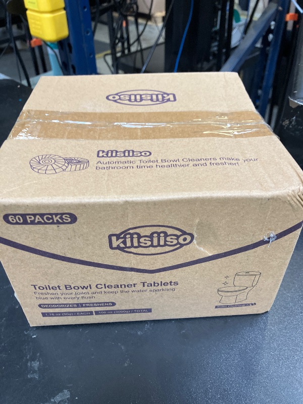 Photo 1 of KIISIISO Ultra Clean Toilet Tablets White & Blue-60 PACK, Toilet Bowl Cleaners for Deodorizing & Descaling, Long-Lasting Toilet Bowl Cleaner with Sustained-Release Technology for Stubborn Stains