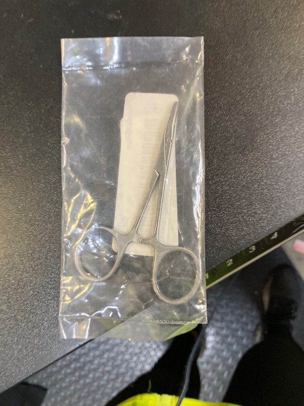 Photo 1 of Hartman Mosquito Forceps 3.5" Curved Serrated Jaws Hemostat Clamp - SurgicalExcel