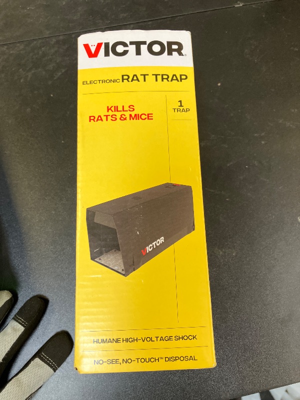 Photo 1 of Victor M241B Indoor Electronic Rat Trap, Humane Electric Rat and Electronic Mouse Traps Indoor for Home, No Touch, No See Rat Traps