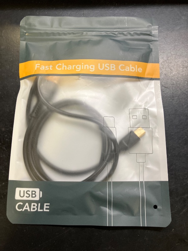 Photo 1 of 3ft Mini USB Cable, Standard USB 2.0 to Mini B Male Charger Cord Durable USB Mini to USB Charging Cable Compatible with PS3 Controller, MP3 Player, Camera, Dash Cam, Garmin GPS, Hero 3+(Black)