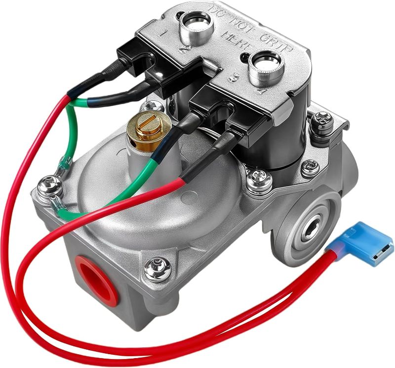Photo 1 of 93870 RV Water Heater Replacement Gas Valve for Atwood 6 and 10 Gallon Electronic Ignition RV Water Heaters, Replaces 93844 93321 92089 92078 and 20342, Metallic Silver