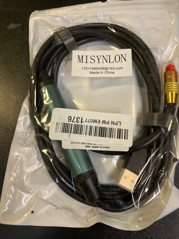 Photo 1 of MISYNLON USB to Optical Audio Adapter Cable, Unidirectional USB A Male to SPDIF Port Converter Connection Cord Compatible with PS5, PC, Laptop, Sound Bars Windows10/11-2M/78in