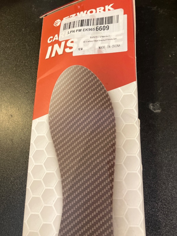 Photo 1 of Carbon Fiber Insoles, Carbon Fiber Foot Plate 1 PC Rigid Shoe Insert Support Turf Toe, Foot Fractures, Morton Extension, Hallux Rigidus and Limitus - Alternative to Post Op Shoe
