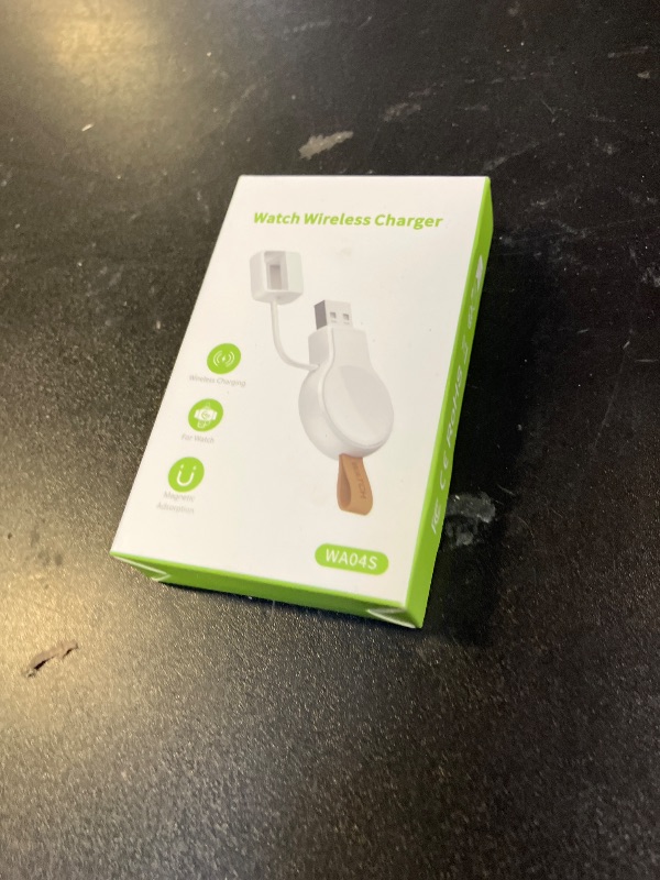 Photo 1 of NEWDERY Charger for Apple Watch Portable iWatch USB Wireless Charger, Travel Cordless Charger with Light Weight Magnetic Quick Charge for Apple Watch Ultra2/1 Series 10 9 8 7 6 5 4 3 2 1 SE, White