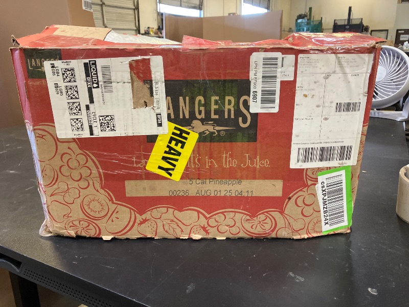 Photo 1 of Langers 5 Cal Pineapple Juice Cocktail, 64 Fl Oz (Pack of 8) Expiration Date 08/01/2025
