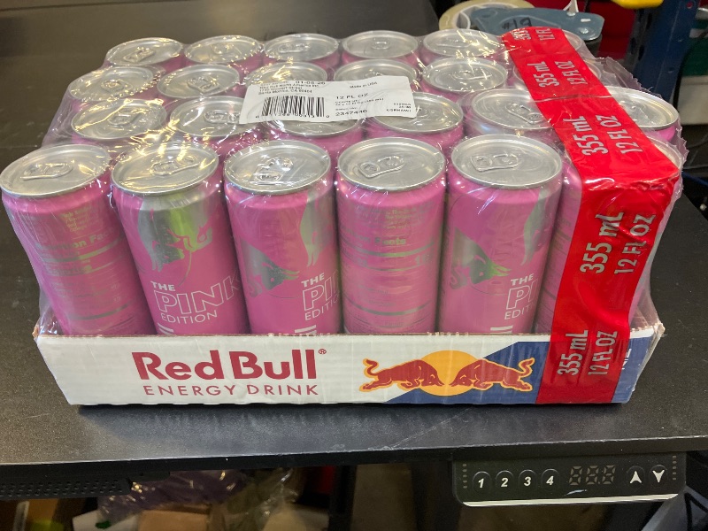 Photo 1 of Red Bull Pink Edition Energy Drink, Wild Berries, 12 fl. z., Case of 24 cans, with 114mg Caffeine, Taurine & B Vitamins EXP: 01/05/2026