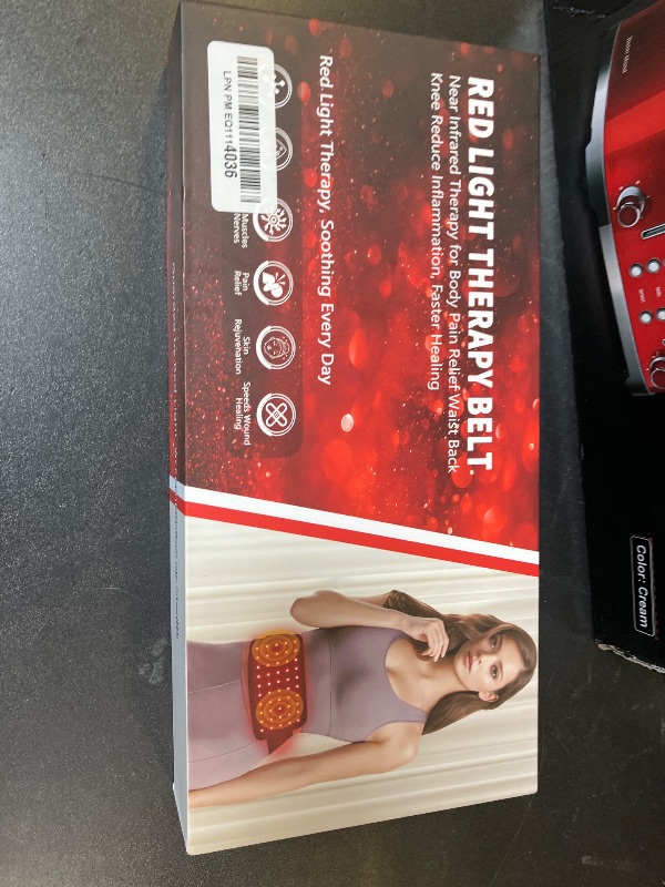 Photo 1 of Red Light Therapy Belt, Infrared Light Therapy for Body, Wearable Wrap with Timer for Back Shoulder Waist Muscle Pain Relief, Improve Joint Inflammation, Red Light Therapy for Body