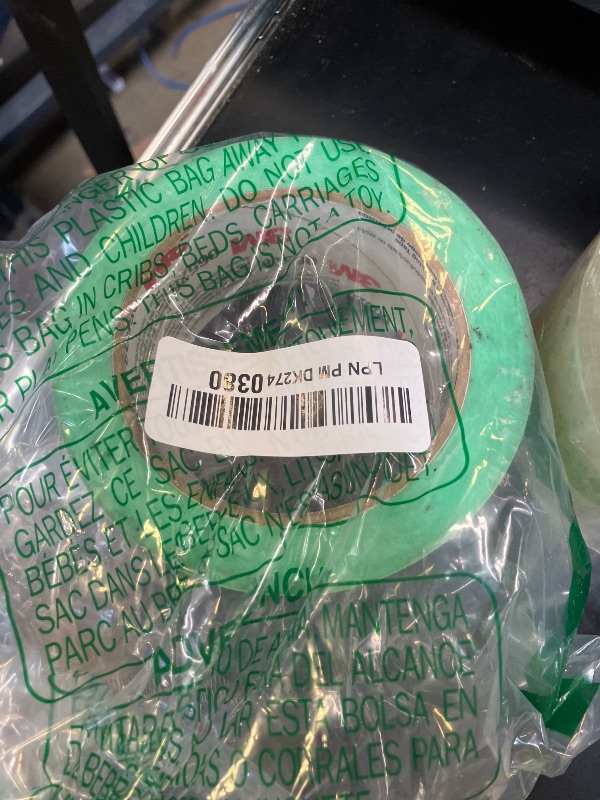 Photo 1 of 3M Precision Masking Tape, 06528, 2 in x 60 yds, 1 Roll, Green, Acrylic Adhesive, Adheres to Metal, Glass and Painted Surfaces