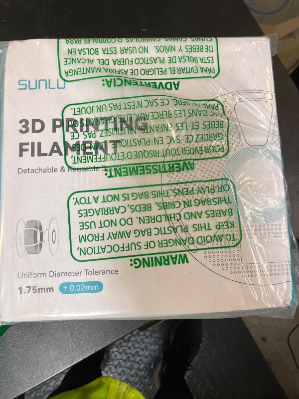 Photo 1 of ??SUNLU PETG Filament 1.75mm,Strong 3D Printer Filament,Ultra-Low Stringing,Exceptional Layer Adhesion & High Toughness,Dimensional Accuracy +/- 0.02 mm,Fit Most FDM 3D Printers,1kg Spool(Black).