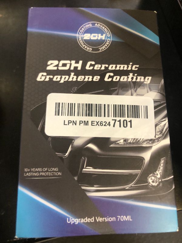 Photo 1 of 20H Professional Graphene Ceramic Coating for Cars (70ml) - 10+ Years Protection, Hydrophobic, Scratch & UV Resistant, High Gloss Finish - Professional-Grade Car Detailing Kit - Easy Application