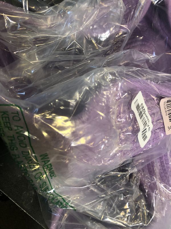 Photo 1 of CubesLand Sturdy Woven Rope Storage Baskets, Purple, 2 Packs, 12" x 8" x 5.11"