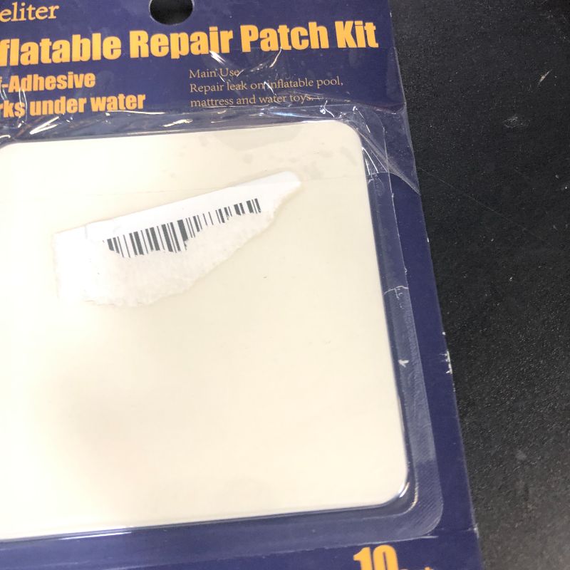 Photo 1 of Breliter Inflatable Patch Repair Kit - Waterproof TPU Pool Repair Tape, Heavy Duty Repair Patch for Air Mattress, Bounce House, Inflatable Toys, Tent, Swimming Ring - 10 Packs of 4in x 4in, Square