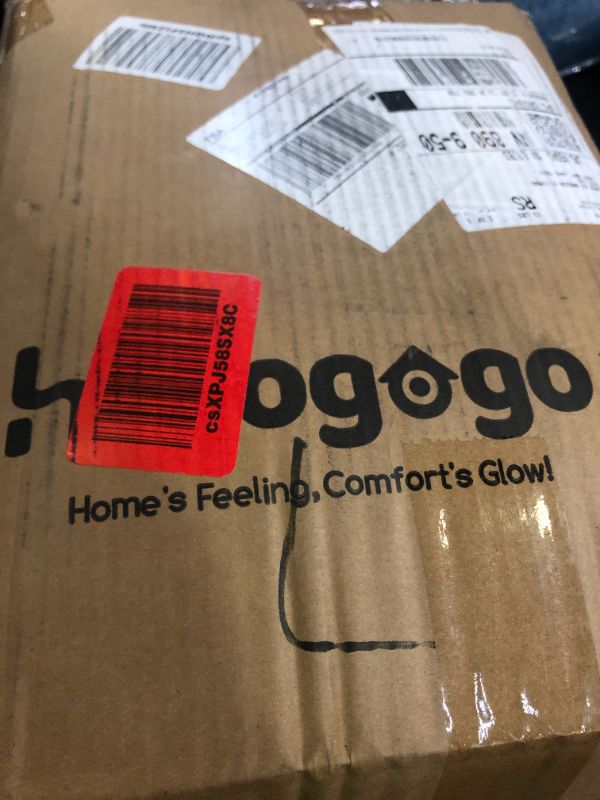 Photo 1 of HIGOGOGO Round Stuffed Pouf Ottoman, Corduroy Poufs with Foam Chunk Filling, Furry and Fluffy Pouf Foot Stool Storage Ottoman, 26 X 18 Floor Poufs Foot Rest for Living Room, Dark Grey