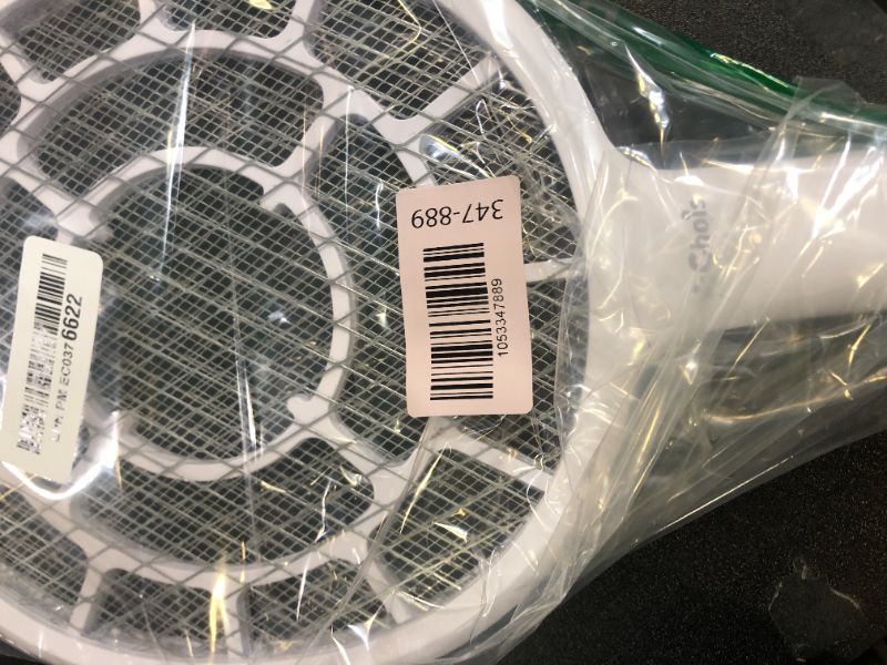 Photo 1 of YsChois Electric Fly Swatter, Bug Zapper, Mosquito Zapper Racket | Gold Zone Voltage, Densest 3 mm Mesh, Apple-Like Weight - AA Battery Powered (not incl.) - Indoor & Outdoor Use with Pro Swat Tips