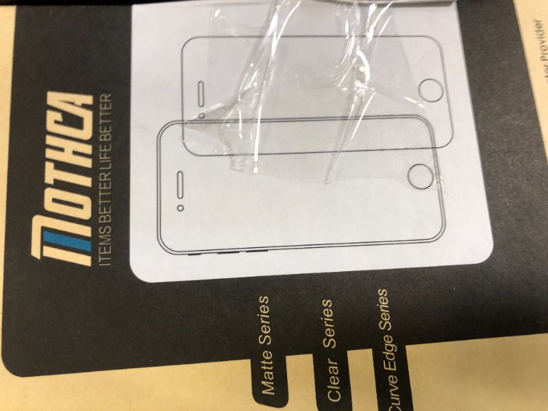 Photo 1 of Mothca Matte Glass Screen Protector for iPhone 16e / iPhone 14 / iPhone 13 / iPhone 13 Pro [6.1 Inch] Anti-Glare & Anti-Fingerprint Tempered Glass, [Easy Installation Frame] Smooth as Silk