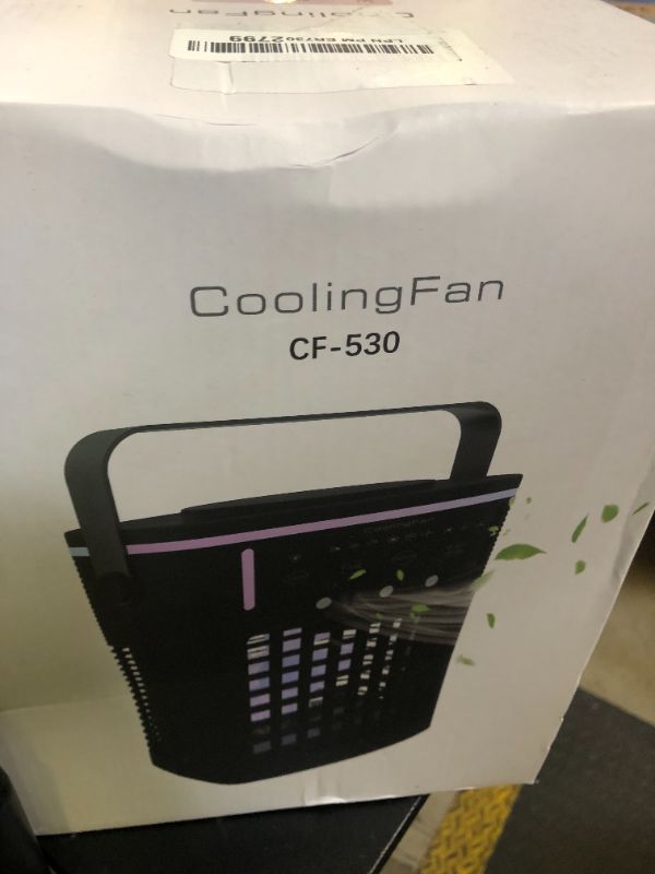 Photo 1 of Yestono Portable Air Conditioners,3-Speed Small AC Fan, Portable Air Cooler with Remote,Timer function,7-Color Night light,3-Level Mist modes for Bedroom,Office,Room,Camping.