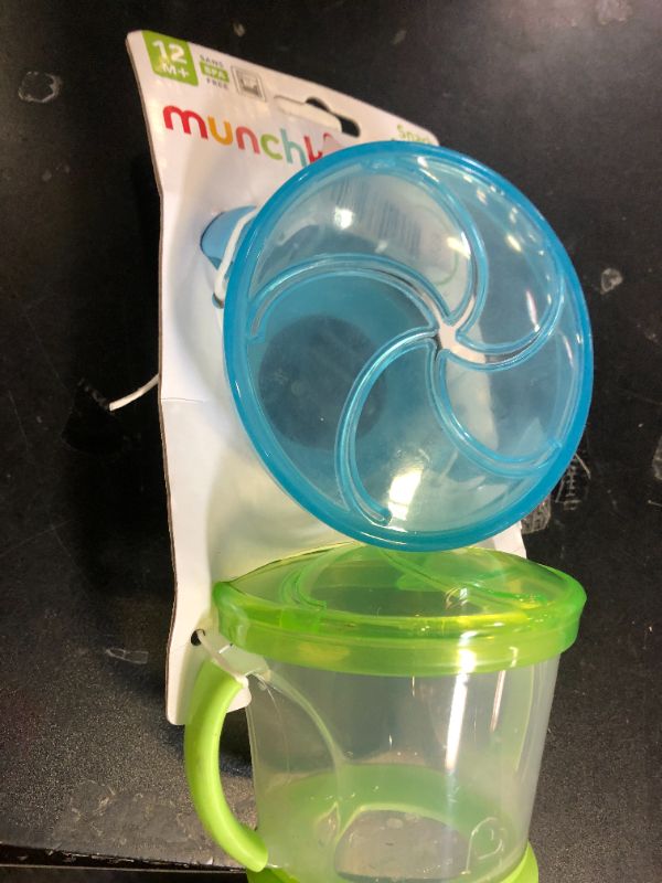 Photo 1 of Munchkin Snack Catcher Toddler Snack Cups, No Spill, 2 Pack, Blue/Green