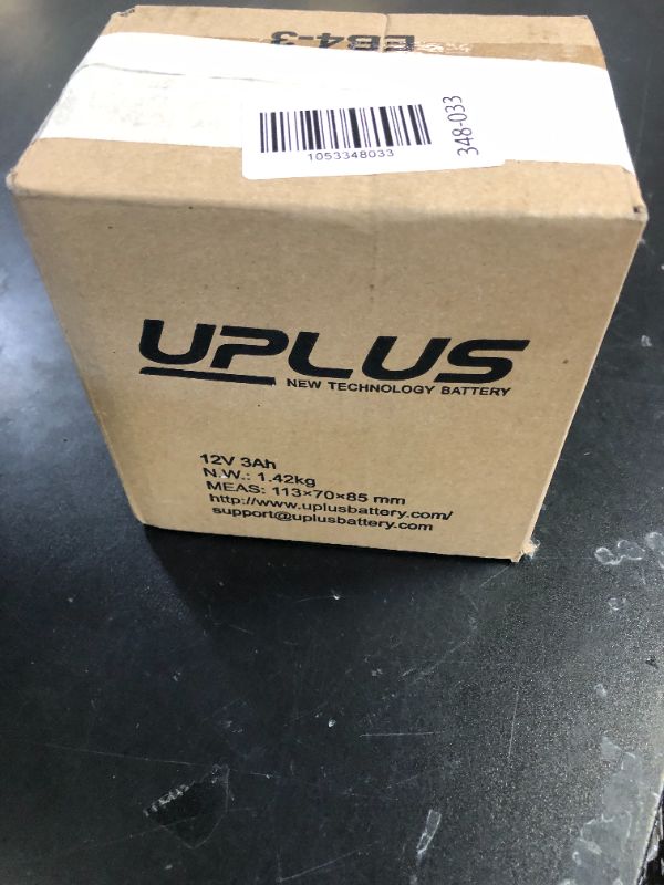 Photo 1 of UPLUS YTX4L-BS Motorcycle Battery, EB4-3 12V 3Ah SLA Batteries Maintenance Free Scooter ATV AGM Battery, Replacement for YT4L-BS, AGM12-4, LTX4L-BS, NTX4L-BS, CTX4L-BS, GTX4L-BS, FTX4L-BS